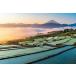  составная картинка 1000 деталь утро выгорание. Fuji . полки рисовое поле Yamanashi Япония пейзаж Apple one 1000-914