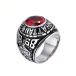 PW высокое качество 316L нержавеющая сталь Manhattan кольцо "college ring" кольцо красный чёрный синий зеленый серебряный золотой. 7 цвет возможно выбор / ширина 22mm 16-24 номер 28g кольцо [ упаковка соответствует ] условия есть бесплатная доставка 60239