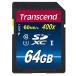 Transcend 64GB SDXC Class 10 UHS-1 Flash Memory Card Up to 60MB/s (TS64GSDU1PE)