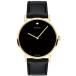 ̲Movado Men's Signature Yellow Gold Watch with Concave Dot Museum Dial, Goldɾ