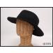 PAESAGGIO DELLA TOSCANA felt hat *59cm*pa surge . Delta tos Carna / Italy made / hat / black /22*11*3-34