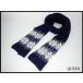 HOUSE of YORK Британия производства шерсть muffler * house ob yoke / Scotland производства Англия производства / снег рисунок / женский /25 бог 1-30