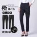  tapered pants lady's stretch hemming settled business pants slacks formal suit bottoms strut beautiful legs legs length height is seen thin large size 