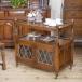  Британия Англия античный мебель Old очарование Wagon to грузовик OLD CHARM с роликами витражное стекло B746