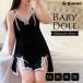  baby doll большой размер женский Cami платье slip неглиже Night одежда черный LL 3L 4L 5L