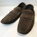 LOUIS VUITTON Louis * Vuitton обувь для вождения замша Brown 7 1/2 размер мужской qob.1732