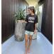 �i5��-12���̓{�[�i�X�X�g�A+5%�jOUTLET  ���L�V�[ ROXY SIMPLY BOTANICAL ���b�V��T�V���c�t�� ���� 3�_�Z�b�g