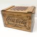 D7356NU [ прекрасный товар ] Vintage дерево box Coca Cola из дерева контейнер крышка имеется место хранения бардачок античный мебель интерьер 