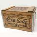 D7357NU [ прекрасный товар ] Vintage дерево box Coca Cola из дерева контейнер крышка имеется место хранения бардачок античный мебель интерьер 