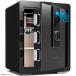 D8189YO *0930_1 вмятина [ outlet ] сейф 52L GIRGBE ZW-BXX-52 аутентификации по отпечаткам пальцев пароль предотвращение преступления предотвращение бедствий не использовался оборудование для жилищного строительства 