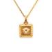  Versace .VERSACE колье подвеска medu-sa квадратное 1004341 1A00620 Gold metal аксессуары мужской bell search б/у прекрасный товар 