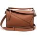 LOEWE Loewe сумка на плечо Puzzle мозаика сумка маленький 322.30.S21 язык Brown Испания производства женский 2way б/у прекрасный товар 