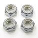 [Truck Parts]Axel Nuts "Silver" 4 шт. в комплекте 