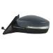 Fit System Driver Side Mirror for Volkswagen Passat, Textured Black w/PTM Cover, w/Turn Signal, Foldaway, w/o Memory, w/o Puddle lamp, w/o auto dimmin