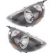 For 2007-2008 Honda FIT Headlight Driver and Passenger Side DOT Certified Bulbs Included HO2502131 HO2503131-Replaces 33151-SLN-A01ZC, 33101-SLN-A01ZC