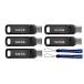 SanDisk 128GB Ultra Dual Drive Go (SDDDC3-128G-G46) 2-in-1 USB Type-A  Type-C Flash Drive - 5 Pack Bundle with 2 Everything But Stromboli Lanyards