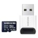 SAMSUNG PRO Ultimate microSD Memory Card + Reader, 512GB microSDXC, Up to 200 MB/s, 4K UHD, UHS-I, Class 10, U3,V30, A2 for GoPRO Action Cam, DJI Dron