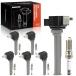 ¹͢ A-Premium Set of 12 Ignition Coil Pack and Iridium Spark Plugs Compatible with Ford F-150 2015-2017, Fusion 2017-2019, Edge 2015-2018  Linc