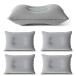 YFFSFDC кемпинг подушка 4 шт. комплект воздушный pillow легкий compact упаковочный пакет имеется спальное место в транспортном средстве путешествие альпинизм серый 