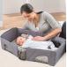 DEWEL детская кроватка складной bed in bed портативный bed ... bed стирка возможно празднование рождения место хранения удобный рост 78CM до соответствует ( 0~12 месяцев 
