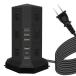  разветвитель вертикальный розетка tower тип офис для собраний USB PD Type-C есть внезапный скорость зарядка примерно 2m переключатель есть 12.3 слой чёрный 