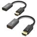 BENFEI 2�� DisplayPort�i�f�B�X�v���C�|�[�g�j - HDMI �ϊ��P�[�u���A�ő�4K��30Hz�܂ł̉𑜓x�ɑΉ��i�I�X���烁�X