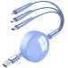 �[�d�P�[�u�� 3in1 ������莮 �R�[�h 3A�}���[�d 3in 1 USB Type C iOS Micro �[�d�P�[�u�� 3�䓯���[�d ����