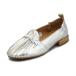 [ new commodity ]SAYAlabokigosi Saya 51180 SV silver opera shoes 2cm heel . car f