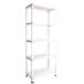  стальная стойка ширина 60cm RFL-635-wh 50kg/ уровень H1500xW600xD300 5 уровень место хранения белый one болт держатель для лампы 