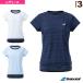  Babolat теннис * бадминтон одежда [ женский ] PURE SHORT SLEEVE SHIRT/ короткий рукав игра рубашка / женский [BWG2374]