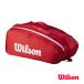  Wilson теннис сумка super Tour красный SUPER TOUR RED 15 шт. входит .WR8036601001
