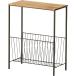  восток .(Azumaya-kk) боковой стол /W40×D20×H50cm/ натуральное дерево ( сосна ) steel ( мука body покраска ) AKB-425BR Brown 