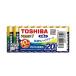 Toshiba (TOSHIBA) щелочные батарейки одиночный 4 форма 20 шт. входит 1.5V использование рекомендация временные ограничения 10 год жидкость утечка предотвращение структура щелочь 1 суммировать упаковка LR03AN