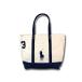 �|���E�����t���[���� Polo Ralph Lauren Tote Bag �W�b�v �g�[�g�o�b�O �r�b�O�|�j�[ WHITE
