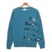 LANVIN en bleu вязаный * свитер мужской Lanvin on голубой б/у б/у одежда 