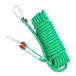  diameter 12mm multipurpose rope camp outdoor moving luggage. hanging weight up disaster prevention tool car traction boat etc. ( green :10M)
