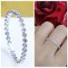 18K RGP diamond CZ платина полный Eternity кольцо yu992e праздник благодарность .. прекрасный 