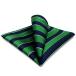 SHLAX&amp;WING полоса подходящий pocket square 32cm супер большой синий зеленый шелк 