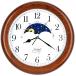 JUSTIME moon phase .. часы большой часы орнамент тихий звук часы настенные часы из дерева дуб материал стена настенные часы секунд игла звук нет модный 