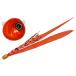 JACKALL( Jackal ) свинец тип ведро ведро шар скользящий 100g F181 красный orange / orange Gold T+