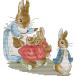 Awesocrafts Cross стежок штамп комплект Peter Rabbit Family легкий образец Cross стежок вышивка игла работа комплект сопутствующие товары 