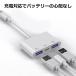 OTG �ϊ��A�_�v�^ 3in1 USB �J���� �ϊ� lightning to USB �[�d�Ή� iPhone iPad OTG�P�[�u�� �[�d���Ȃ��� �o�����f�[�^�]�� �ʐ^ �r�f�I�]�� �A�v���s�v �֘A�摜4