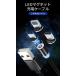 3in1�}�O�l�b�g���[�d�P�[�u��(iPhone+Type-C+microUSB) �}���[�d Lightning�~1��+Type-C�~1��+micro�~1��+�P�[�u���~1�{ �X�}�z �[�d�� 1m �֘A�摜1