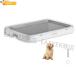  собака туалет tray широкий сетка собака для туалет постоянный модный подножка tray . починка простой баловство предотвращение собака tray большой серый 65x49x5cm