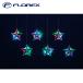  поток Rex KT-3683 новая модель 6 полосный Rainbow Star занавески свет illumination Рождество Xmas FLOREX ( оплата при получении не возможно )