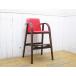  Akita woodworking * baby chair * child chair * bearing surface red * secondhand goods *148913