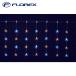  поток Rex KT-3772 20 полосный белое золото LED Star занавески свет illumination Рождество Xmas FLOREX ( оплата при получении не возможно )