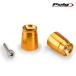 Puig 21008O SHORT BAR ENDS WEIGHTS WITH RIM [GOLD] Kawasaki ER-6N (05-16) Ninja125 (19-22) VALCAN S (15-22) Z900 (17-22) ϥɥС ס