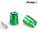 Puig 21008V SHORT BAR ENDS WEIGHTS WITH RIM [GREEN] Kawasaki ER-6N (05-16) Ninja125 (19-22) VALCAN S (15-22) Z900 (17-22) ϥɥС ס