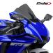 Puig 3826F RACING-SCREEN [DARK SMOKE] YAMAHA YZF-R1/R1M (20-25) YZF-R1 RACE (24-) Poo-chi экран обтекатель 